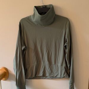 lululemon athletica Olive Green Turtleneck Pullover